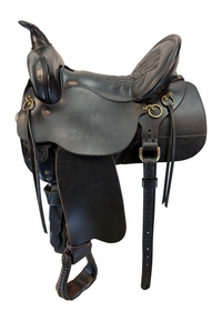 15 Inch Used High Horse By Circle Y Big Springs Trail Saddle Mediium Flex Tree 6862
