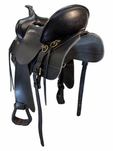 15 Inch Used High Horse By Circle Y Big Springs Trail Saddle Mediium Flex Tree 6862