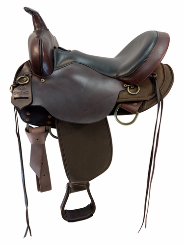 SOLD 2026/07/01 15 Inch Used high Horse By Circle Y Eldorado Cordura Trail Saddle Wide Tree 6915