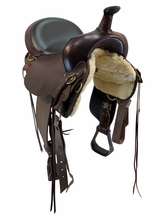 SOLD 2026/07/01 15 Inch Used high Horse By Circle Y Eldorado Cordura Trail Saddle Wide Tree 6915