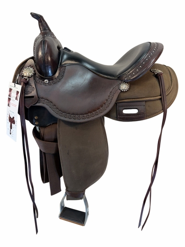 HOLD 2026/06/10c 15 Inch Used High Horse By Circle Y Willow Springs Cordura Trail Saddle Medium Tree 6913