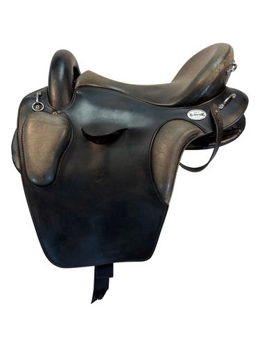 15 Inch Used Hill View Farms Endurance Saddle Wide Tree