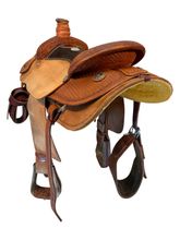 15 Inch Used HR Hud Roberts Roping Saddle Medium Tree