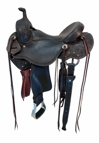 15 Inch Used Jeff Smith Ranch Cutting Saddle Wide Tree 25