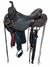 15 Inch Used Jeff Smith Ranch Cutting Saddle Wide Tree 25
