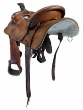 15 Inch Used John Fallis Ranch Saddle Wide Tree