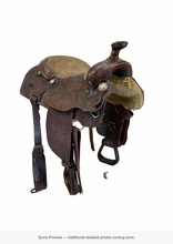 15 Inch Used Longhorn Trail Saddle Medium Tree 7055