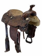 15 Inch Used Longhorn Trail Saddle Medium Tree 7055
