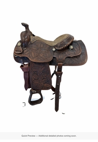 15 Inch Used Longhorn Trail Saddle Medium Tree 7055
