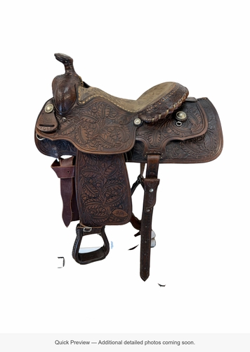 15 Inch Used Longhorn Trail Saddle Medium Tree 7055
