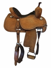HOLD 2026/08/03c 15 Inch Used Martin Saddlery Barrel Saddle X Wide Tree Crown C