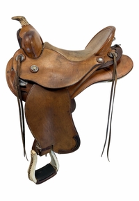 15 Inch Used Ortho-Flex Trail Saddle Wide Tree