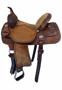 15 Inch Used Reinsman Barrel Saddle Medium Tree 4261