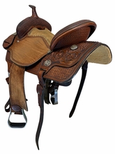15 Inch Used Reinsman Barrel Saddle Medium Tree 4261