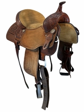 15 Inch Used Reinsman Barrel Saddle Medium Tree 4261