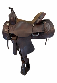 15 Inch Used Rocking R Ranch Saddle Wide Tree
