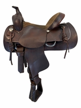 15 Inch Used Rocking R Ranch Saddle Wide Tree