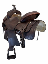 15 Inch Used Rocking R Ranch Saddle Wide Tree