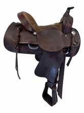 15 Inch Used Rocking R Ranch Saddle Wide Tree