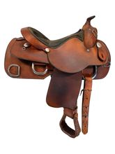 15 Inch Used Rocking R Training Saddle