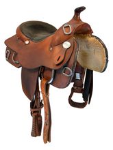 15 Inch Used Rocking R Training Saddle