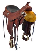 15 Inch Used RW Bowman Blight Trail Saddle 9516