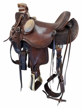 15 Inch Used S and M Saddle Co Rande Wade Saddle X Wide Tree 15252