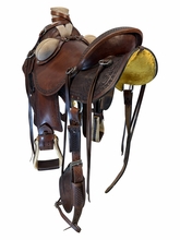 15 Inch Used S and M Saddle Co Rande Wade Saddle X Wide Tree 15252