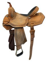 15 Inch Used Scott Thomas Barrel Saddle Wide Tree