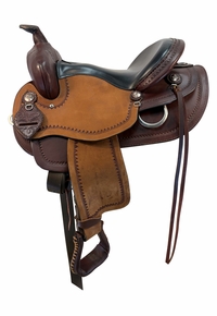 15 Inch Used Scott Thomas Trail Saddle Wide Tree  Lark Spur