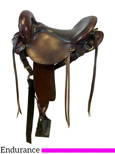 PRICE REDUCED! 15 Inch Used Sharon Saare Endurance Trail Saddle *Free Shipping*