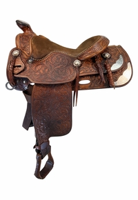 15 Inch Used Shoup Show Saddle 7148