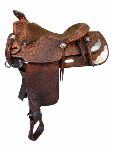 SOLD 2025/12/01   15 Inch Used Shoup Show Saddle 7148