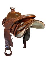 SOLD 2025/12/01   15 Inch Used Shoup Show Saddle 7148
