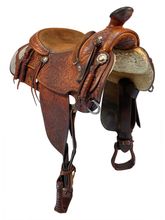 SOLD 2025/12/01   15 Inch Used Shoup Show Saddle 7148