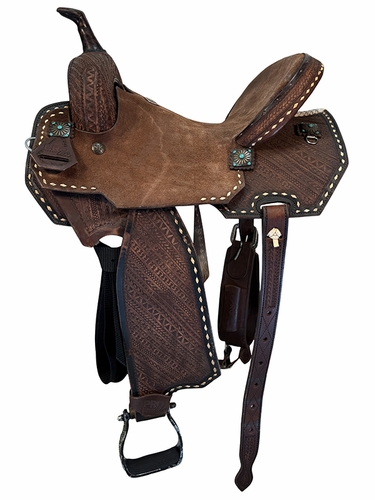 SOLD 2026/09/10  15 Inch Used SK Equine Pro Lite Barrel Saddle Wide Tree