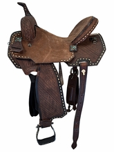 SOLD 2026/09/10  15 Inch Used SK Equine Pro Lite Barrel Saddle Wide Tree