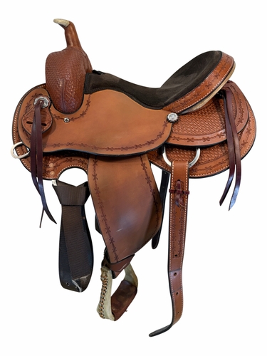 SOLD 2026/04/013 15 Inch Used South Bend All Around Saddle Wide Tree 1185
