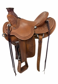 15 Inch Used South Bend Wade ranch Saddle Medium Tree 1737