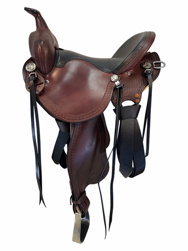 SOLD 2025/11/19 15 Inch Used Steve Edwards Mule Trail Saddle