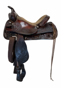 15 Inch Used Tex Tan Trail Saddle Medium Tree