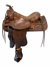 15 Inch Used Tex Tan Trail Saddle Medium Tree