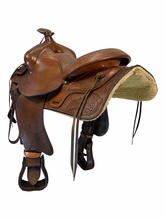 15 Inch Used Tex Tan Trail Saddle Medium Tree