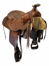 15 Inch Used Tex Tan Trail Saddle Medium Tree