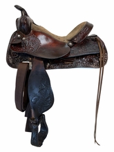 15 Inch Used Tex Tan Trail Saddle Medium Tree