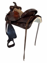 15 Inch Used Tex Tan Trail Saddle Medium Tree