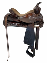 15 Inch Used Tex Tan Trail Saddle Medium Tree
