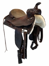 15 Inch Used Tex Tan Trail Saddle Medium Tree