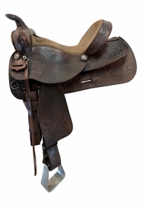 15 Inch Used Tex Tan Trail Saddle Medium Tree