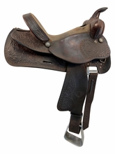 15 Inch Used Tex Tan Trail Saddle Medium Tree